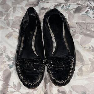 Coach Black Leather Loafers for Women